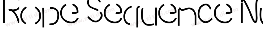 Rope Sequence Number字体转换